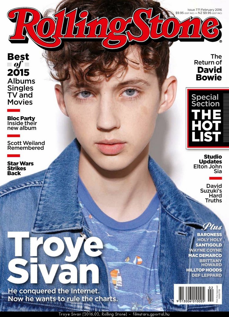 Troye Sivan (2016.02. Rolling Stone)