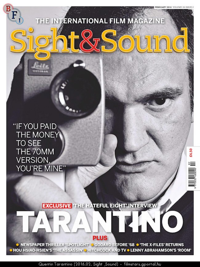 Quentin Tarantino (2016.02. Sight & Sound)