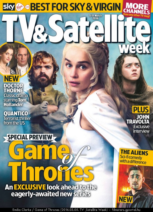 Emilia Clarke / Game of Thrones (2016.03.05. TV & Satellite Week)