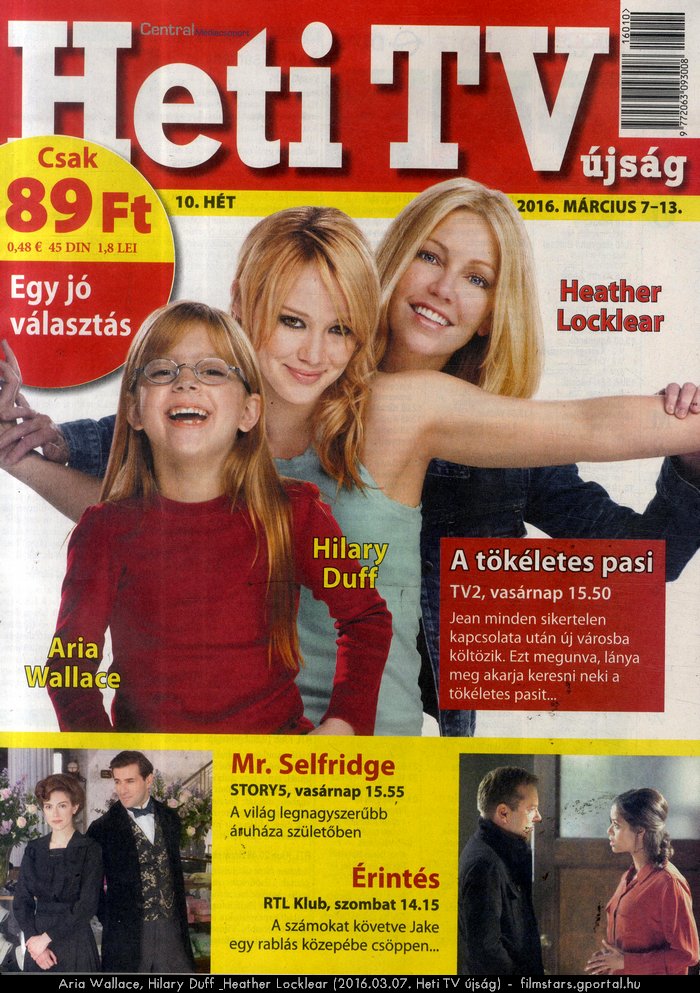 Aria Wallace, Hilary Duff & Heather Locklear (2016.03.07. Heti TV jsg)