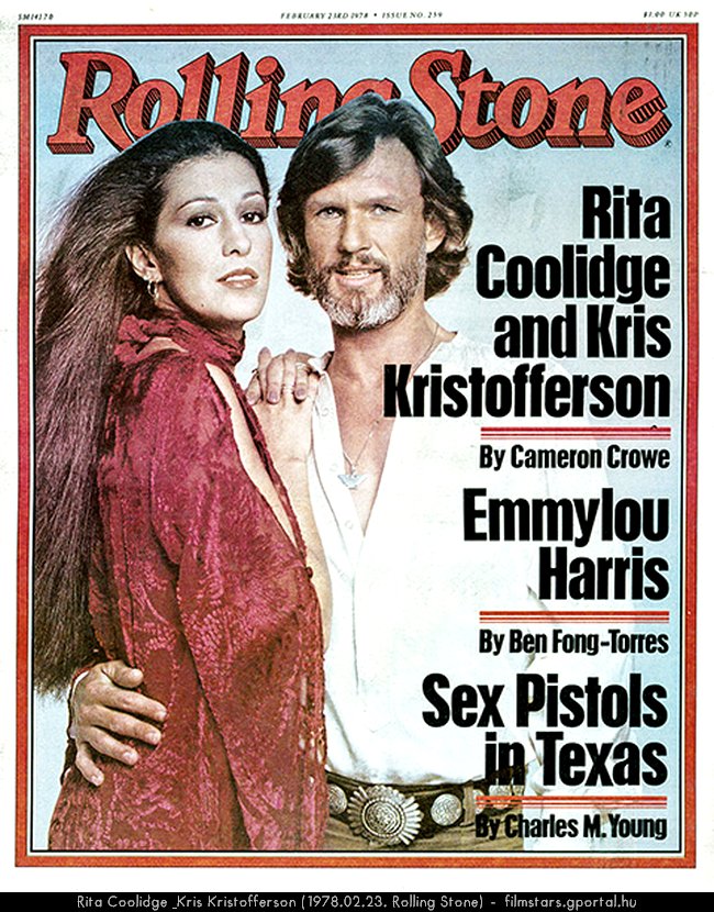 Rita Coolidge & Kris Kristofferson (1978.02.23. Rolling Stone)