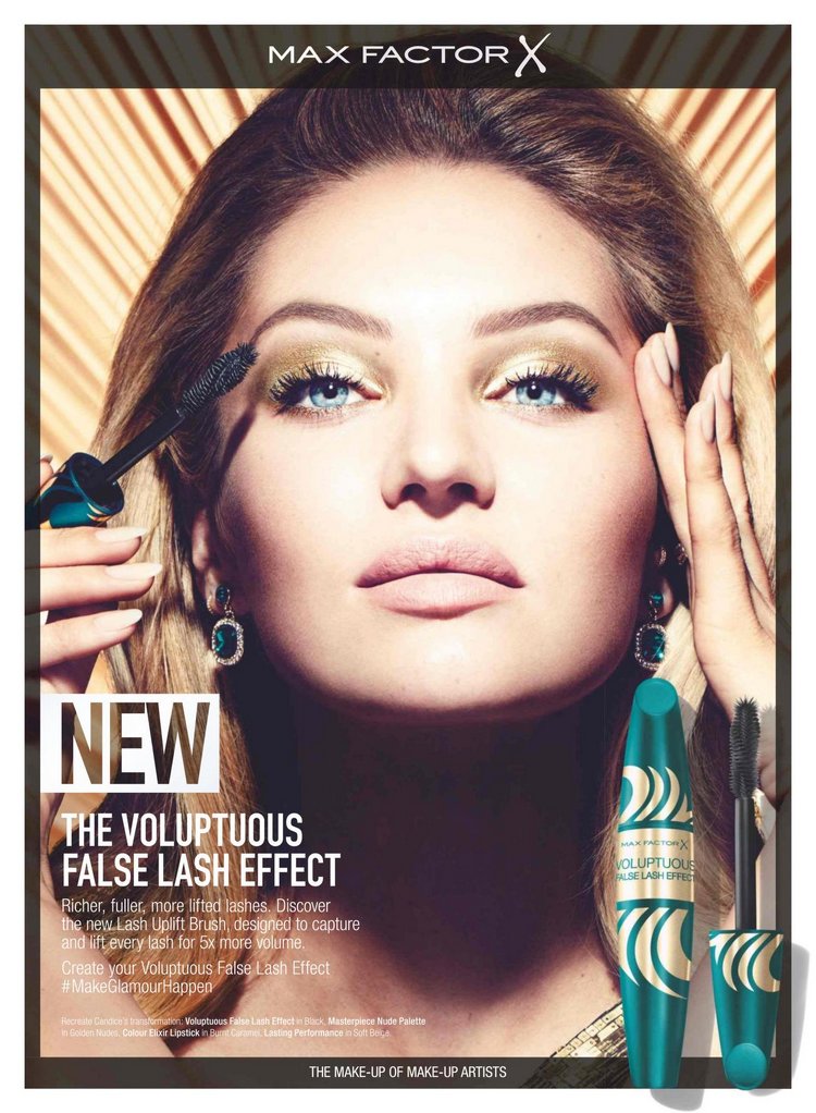 Candice Swanepoel - Max Factor X Voluptuous False Lash Effect reklmfot