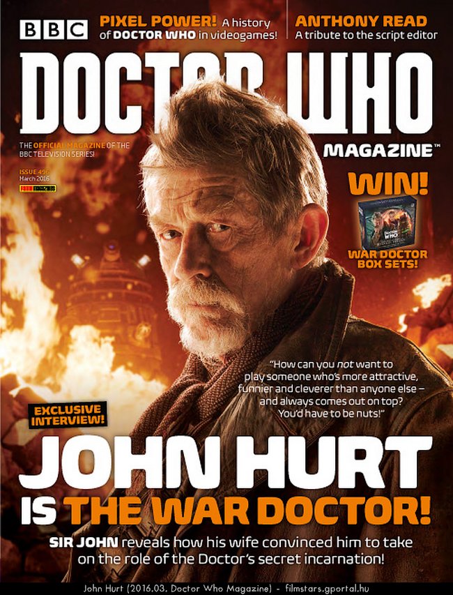 John Hurt (2016.03. Doctor Who Magazine)