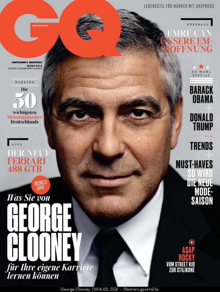 George Clooney (2016.03. GQ)