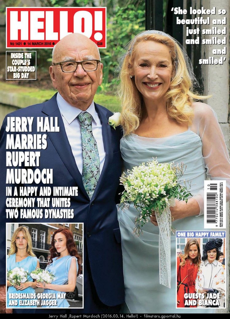 Jerry Hall & Rupert Murdoch (2016.03.14. Hello!)