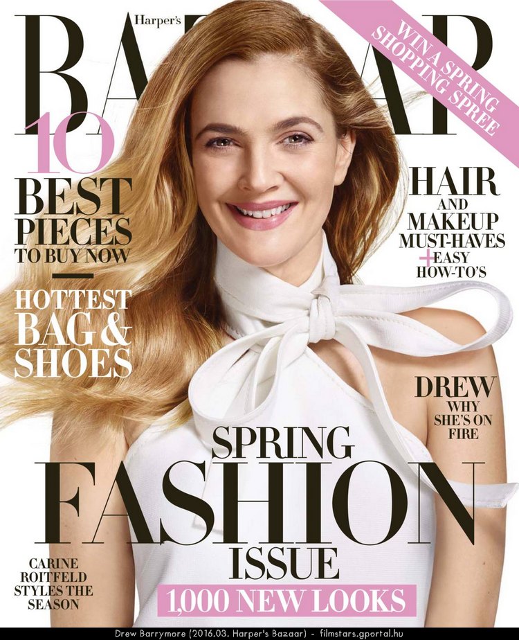 Drew Barrymore (2016.03. Harper's Bazaar)