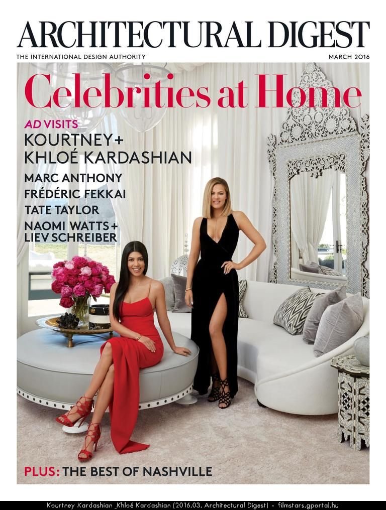 Kourtney Kardashian & Khlo Kardashian (2016.03. Architectural Digest)
