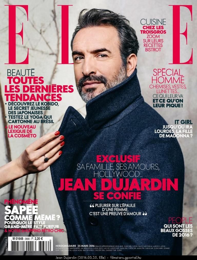 Jean Dujardin (2016.03.25. Elle)