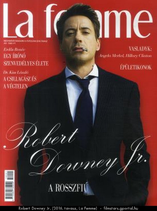 Robert Downey Jr. (2016. tavasz, La Femme)