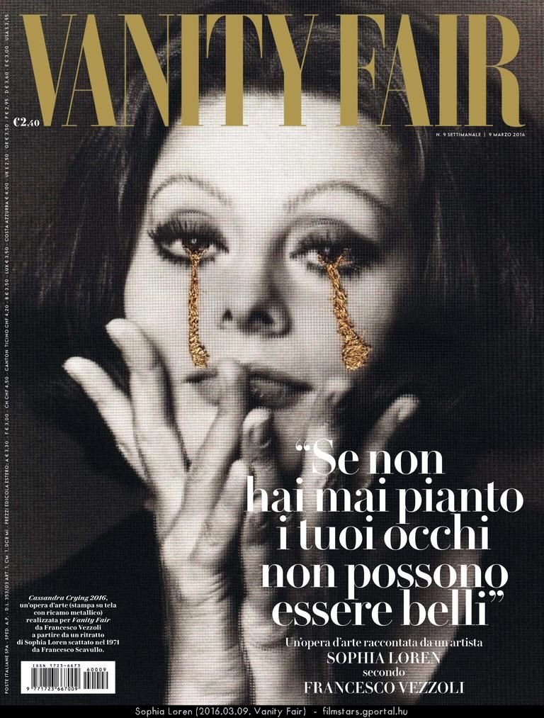 Sophia Loren (2016.03.09. Vanity Fair)