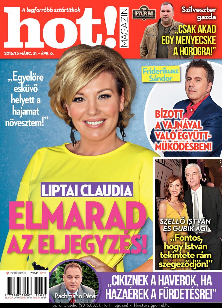 Liptai Claudia (2016.03.31. Hot! magazin)