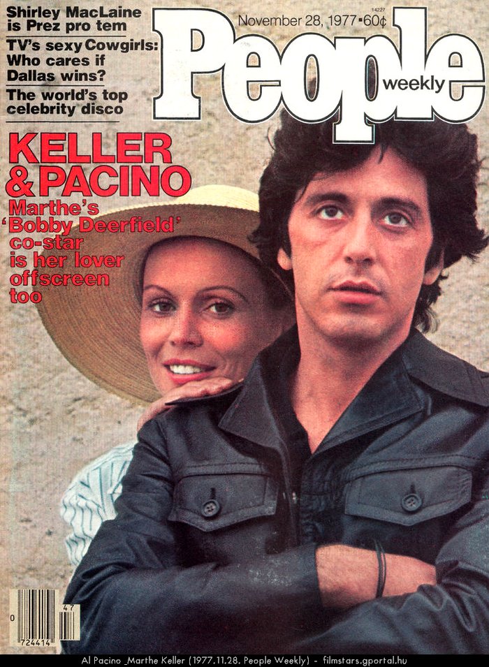 Al Pacino & Marthe Keller (1977.11.28. People Weekly)