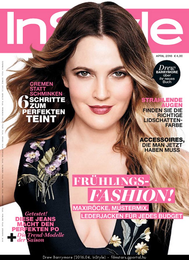 Drew Barrymore (2016.04. InStyle)
