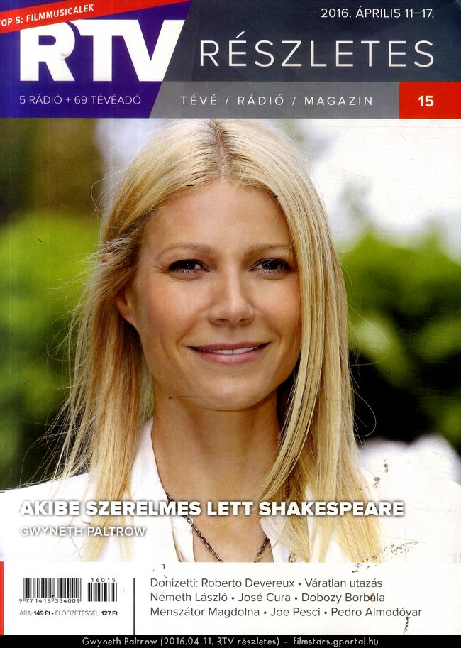 Gwyneth Paltrow (2016.04.11. RTV rszletes)