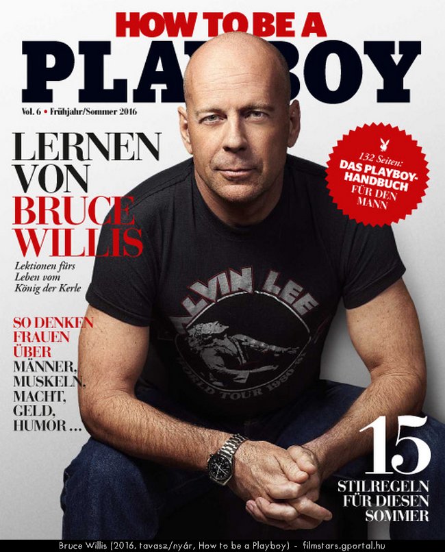 Bruce Willis (2016. tavasz/nyr, How to be a Playboy)