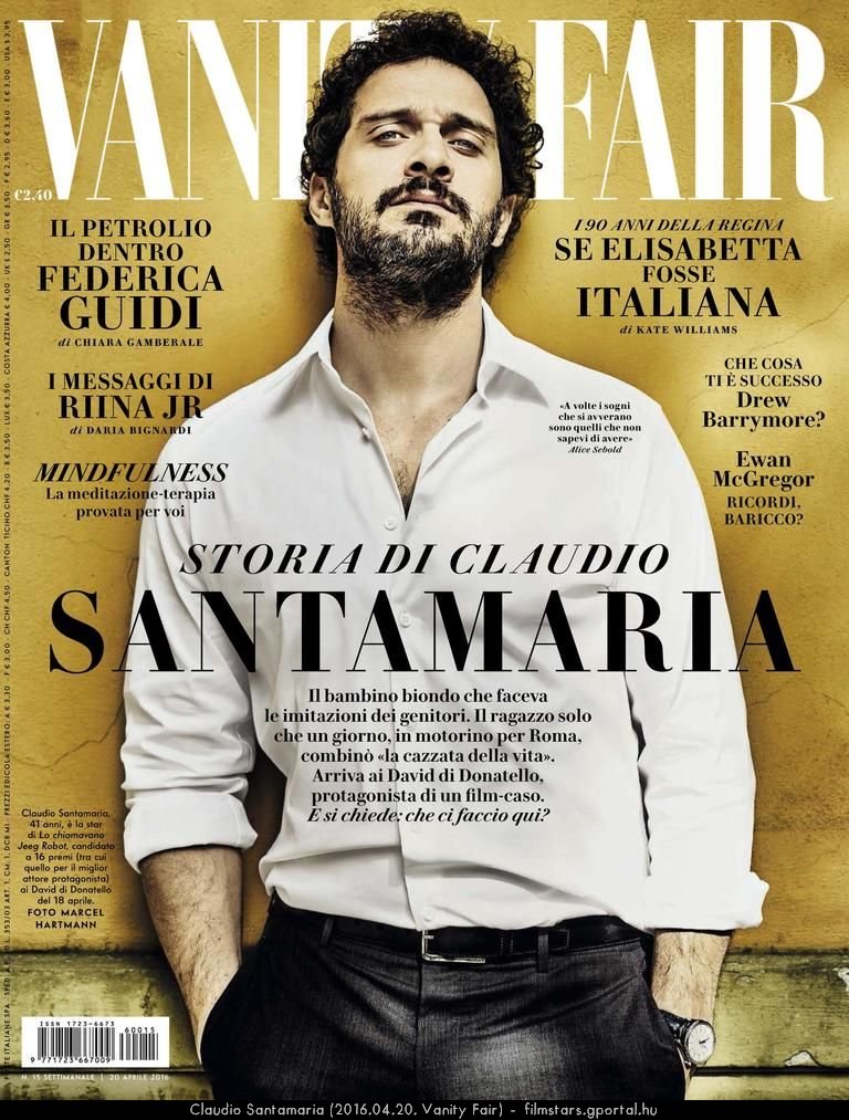 Claudio Santamaria (2016.04.20. Vanity Fair)