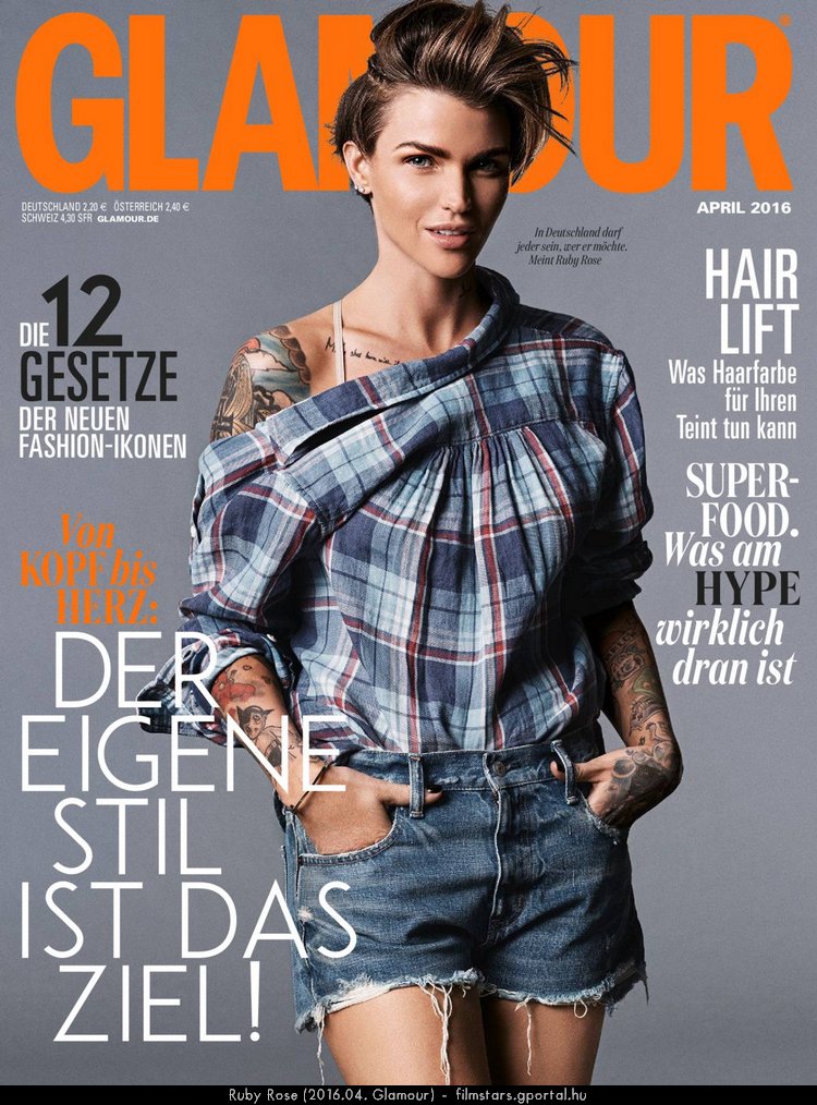 Ruby Rose (2016.04. Glamour)